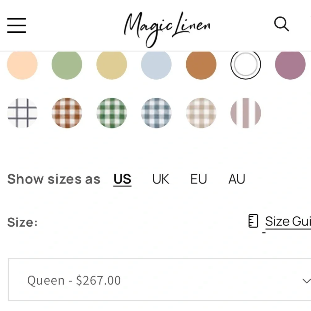 Urban Outfitters x Magic Linen Duvet Cover Size Queen NWT